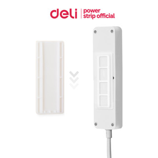 Deli ที่ยึดปลั๊กพ่วง ที่วางรางปลั๊กไฟ มีกาวในตัว ติดตั้งง่าย…
