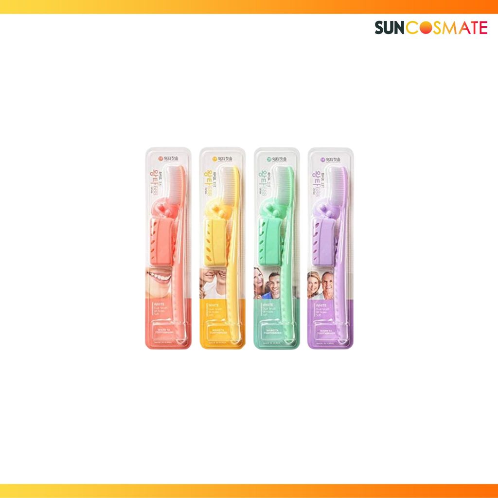 wgt-tb-wht-ppl-wangta toothbrush dual (white) คละสี