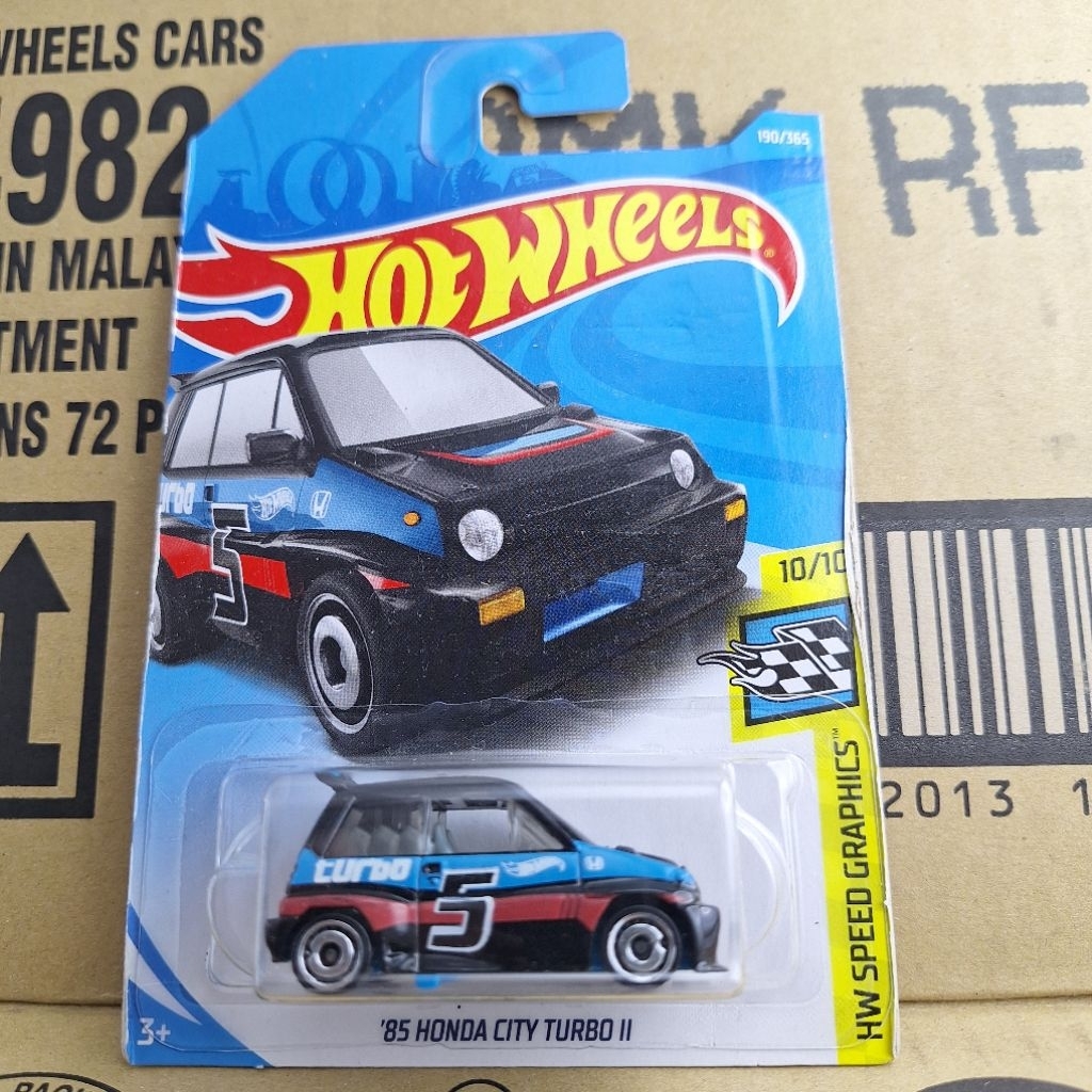 รถเหล็ก Hotwheels 85 HONDA CITY TURBO II 190/365 (kg18)2 (kg25)2