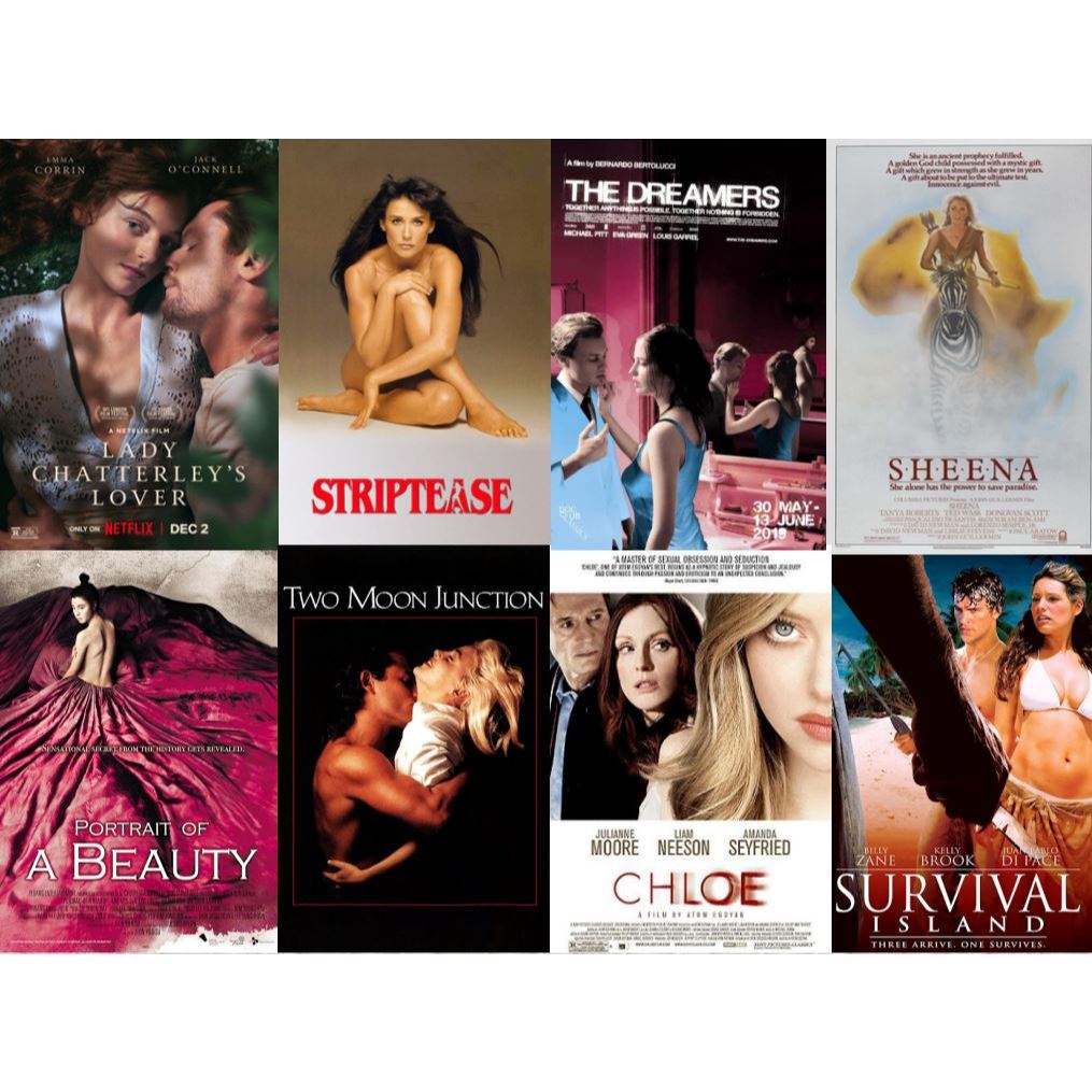 Flash Drive 64Gb Erotic Films Vol.4 Striptease_The Dreamers_Sheena_Chloe_Two Moon Junction  1080p&4K