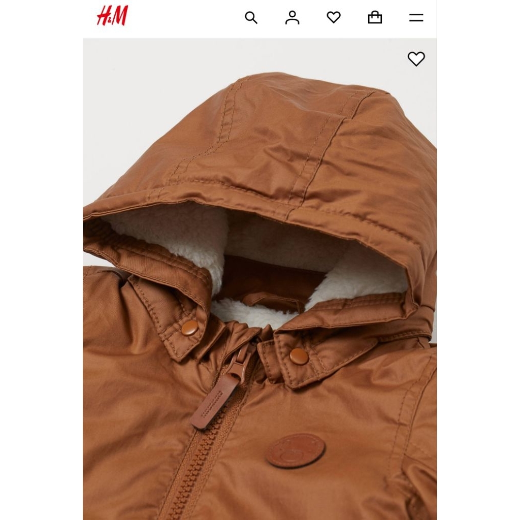 ส่งต่อ H&M KIDS Faux Sheepskin Lined Jacket_80