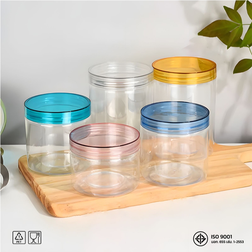 50ชิ้น เซ็ตกระปุกใส ทรงกลม ขนาด 80mm ความจุ 200–1000ml บรรจุอาหาร เครื่องปรุง Food Grade แถมฟรี แผ่นโฟม PET HC80 - รูปที่ 4