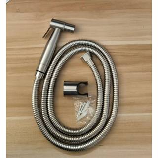 ชุดสายฉีดชำระสแตนเลส[ครบชุด] สายฉีดก้น หัวชำระ หัวฉีดชำระSUS