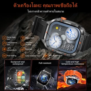 MAJDOMO Smartwatch นาฬิกา สมาร์ทวอทช์ จอใหญ่ 2.01" นิ้ว กันน้ำ 5ATM & IP68 โหมดกีฬา 100+ 1000mAh ใช้งานได้นานถึง 30 วัน