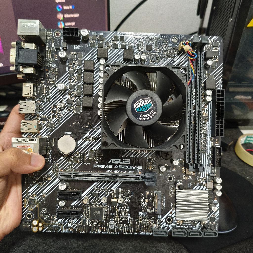 เมนบอร์ดมือสอง(mainborad) asus prime a520m-e (am4)