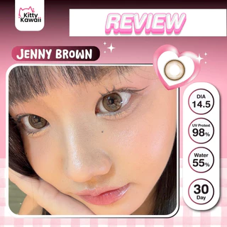 🔥คอนแทคเลนส์💕ขนาดบิ๊กอาย💕Brown / Gray / Light Brown💕Jenny (kittykawaii)
