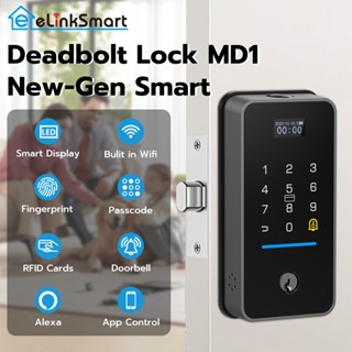 Smart Deadbolt Lock, WiFi Door Lock with Door Sensor, Digita…