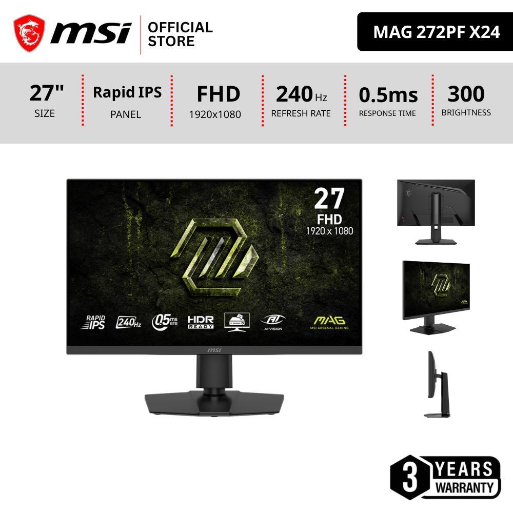 MSI MAG 272PF X24 Monitor จอคอมพิวเตอร์ 27"