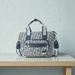 Henneybear H1216 รุ่น WinterFall ลายHB Blue กระเป๋าถือ กระเป…