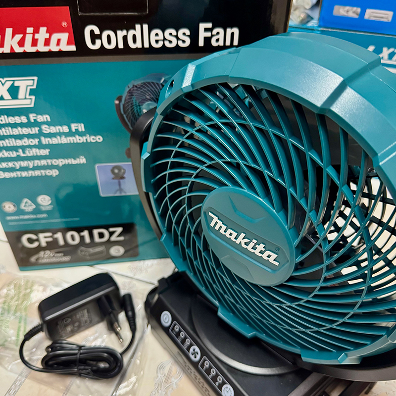 Maktia รุ่น CF101DZ (ตัวเปล่า) Makita พัดลมไร้สาย ขนาด 7 นิ้ว 180mm พร้อม! Adaptor
