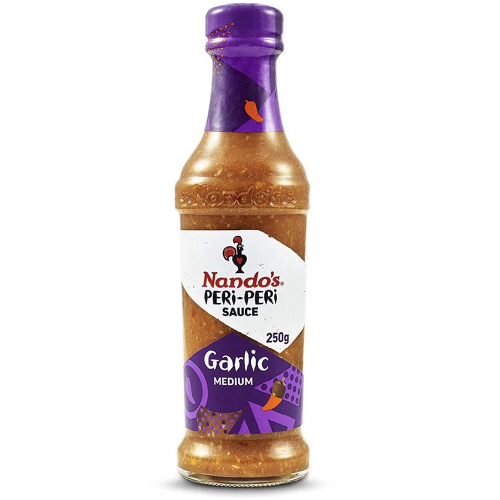 Nando’s Peri Peri Garlic Medium/Hot Sauce/Medium Sauce/Peri Peri XX Hot Sauce 250ml