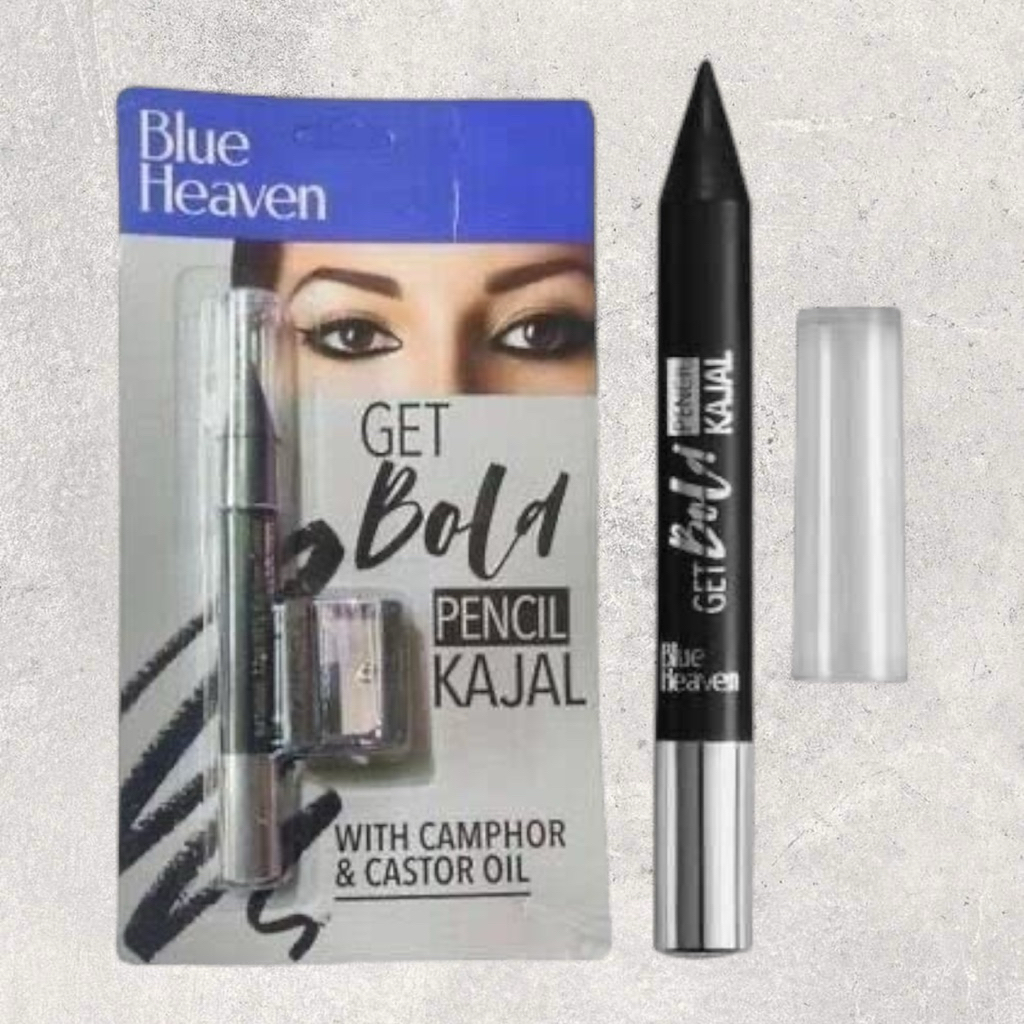 Blue Heaven Kajal Pencil With Sharpner ดินสอเขียนตาอินเดีย สีดำเข้ม