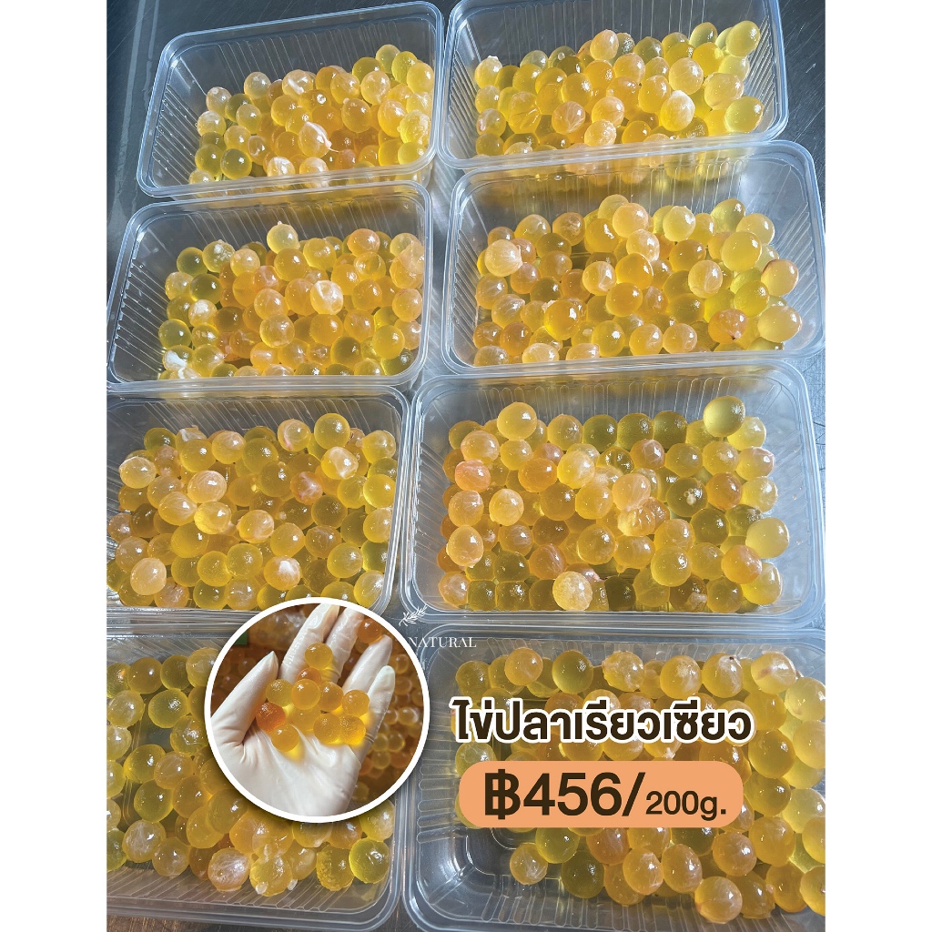 Panich Natural ไข่ปลาเรียวเซียว ไข่ปลาริวกิว ไข่ปลา อาหารทะเล สด ปลอดสารเคมี