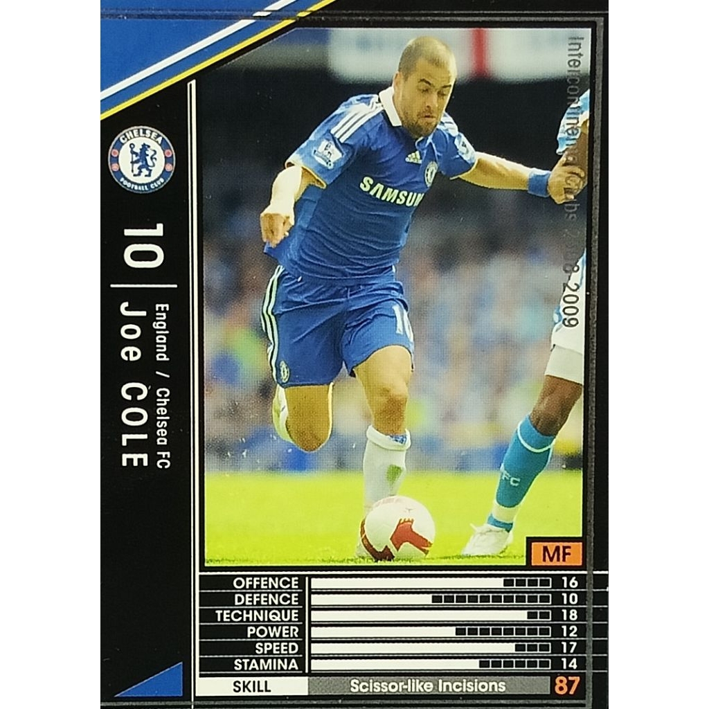 Panini Card football Joe Cole Chelsea 2008-2009card Lot Japan