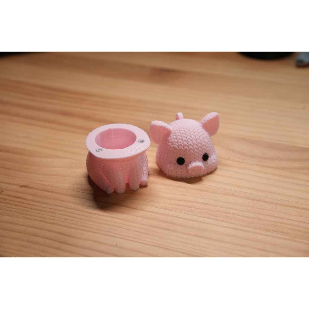 เคสยาดม ฝาแม่เหล็ก ท่อคู่ น้องหมู เปิดง่าย ไม่ต้องหมุน (ไม่มียาดม) - รูปที่ 4