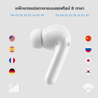 Timekettle M3 Offline Translator Earbuds 2in1 (Offline/Online) แปล 0.5 วินาที, ANC ตัดเสียงรบกวน 43 ภาษา 96 สำเนียง