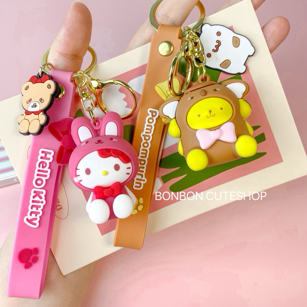 [ส่งไวจากกทม] พวงกุญแจตุ๊กตาน่ารัก พวงห้อยกระเป๋า สายห้อยมือถือ by bonbon cuteshop