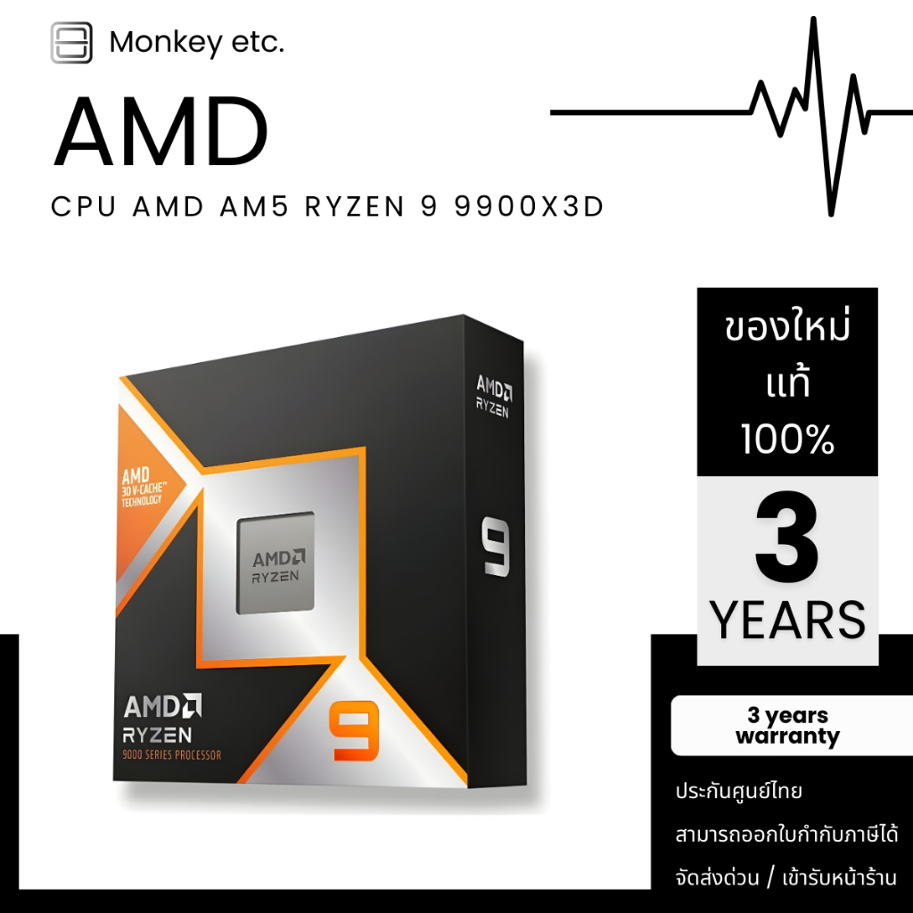 CPU AMD AM5 RYZEN 9 9900X3D