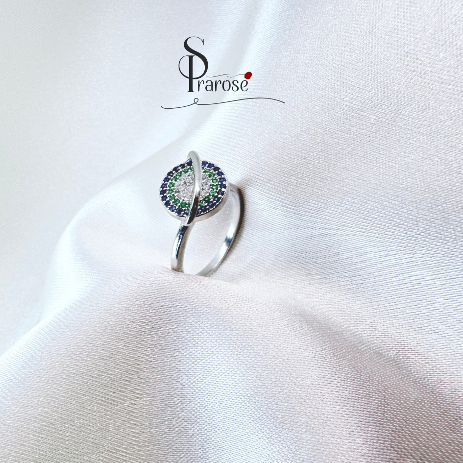 Silver Ring แหวนเงิน แหวนหมุนได้ แหวนดาวเคราะห์ แหวนสมาธิคลายเครียด Worry Rings R015