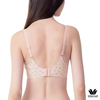 Wacoal Gogirls Smart Size บราไร้โครง ฟองน้ำบาง พิมพ์ลายดอกไม้ รุ่น WB3Y43