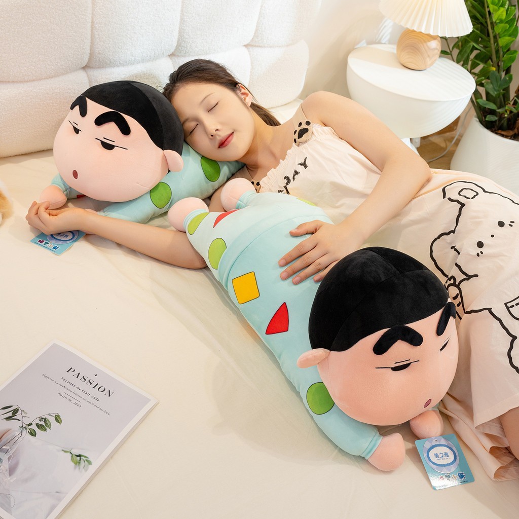 อะนิเมะนอนท่าทางชุดนอนเครยอนชินจังของเล่นตุ๊กตาการ์ตูนตุ๊กตามาพร้อมกับตุ๊กตาของขวัญวันเกิด