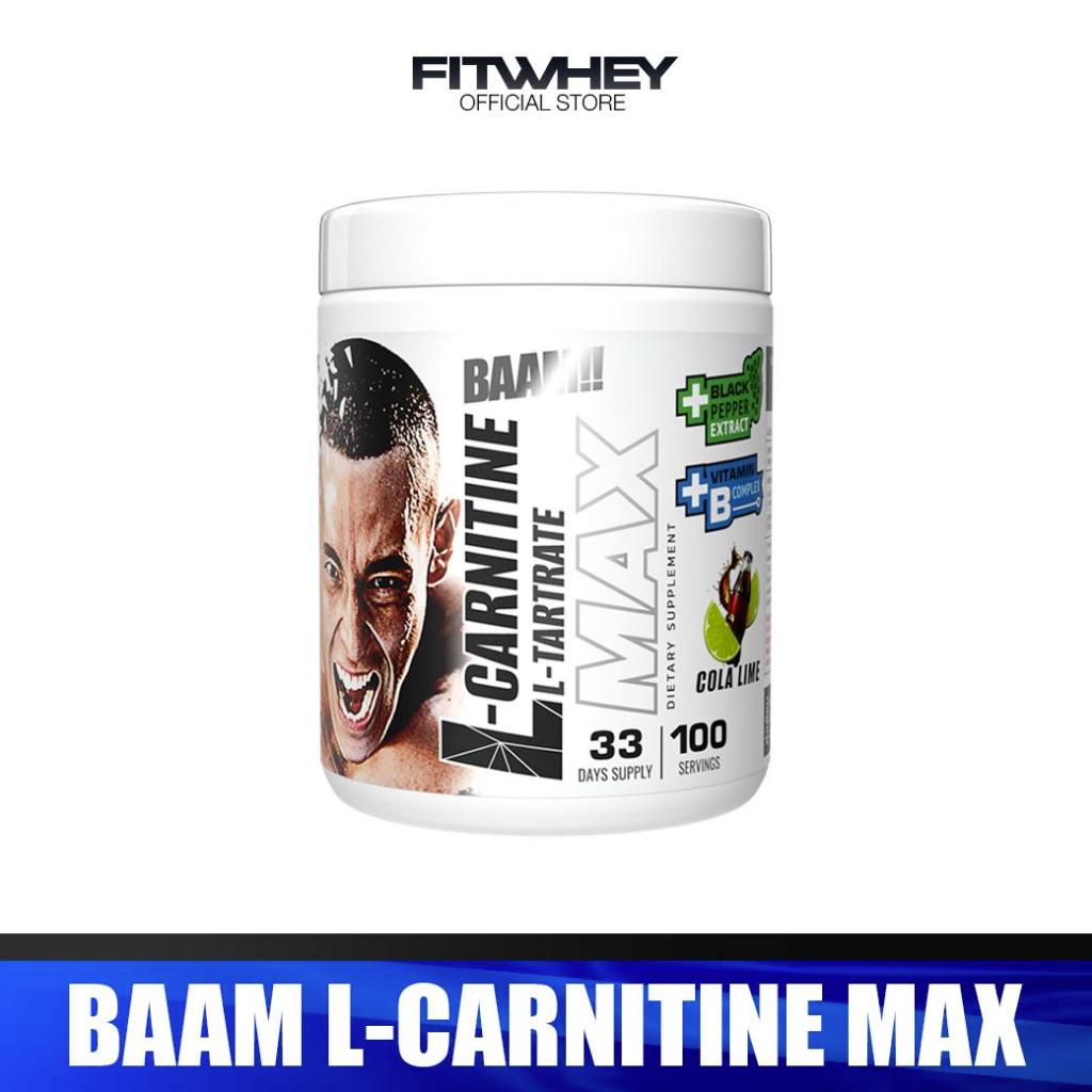 BAAM L-CARNITINE L-TARTRATE MAX 100 SERVINGS