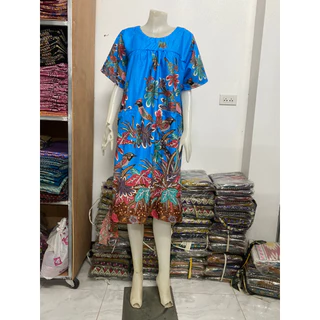 เสื้อผ้าใส่อยู่บ้าน-ผ้าปาเต๊ะ-สุดนอน-เสื้อคนแก่-ตัวใหญ่-อก50นิ้ว-สุดนอนผู้ใหญ่