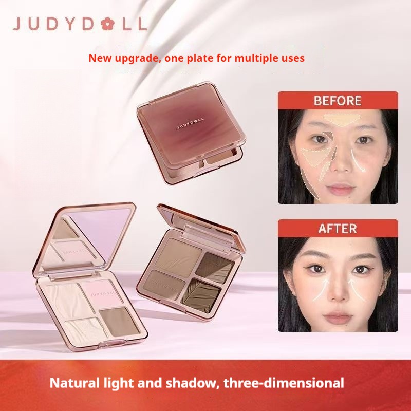 【ส่งจากไทย】JUDYDOLL BLUSH & HIGHLIGHT & CONTOUR 9g จูดี้ดอล บลัช & ไฮท์ไลท์ & คอนทัวร์ มัลติฟังก์ชั่น กันน้ำ ติดทนนาน