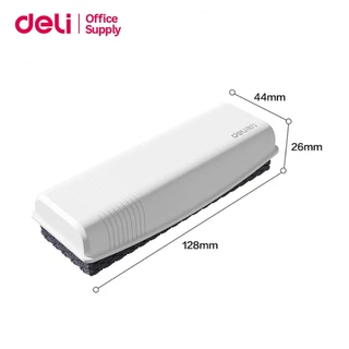 Deli แปรงลบกระดานไวท์บอร์ด ผ้าใย 3 มิติลบสะอาด เป็นแม่เหล็ก ลบลื่น ใช้งานได้ยาวนาน Whiteboard Eraser