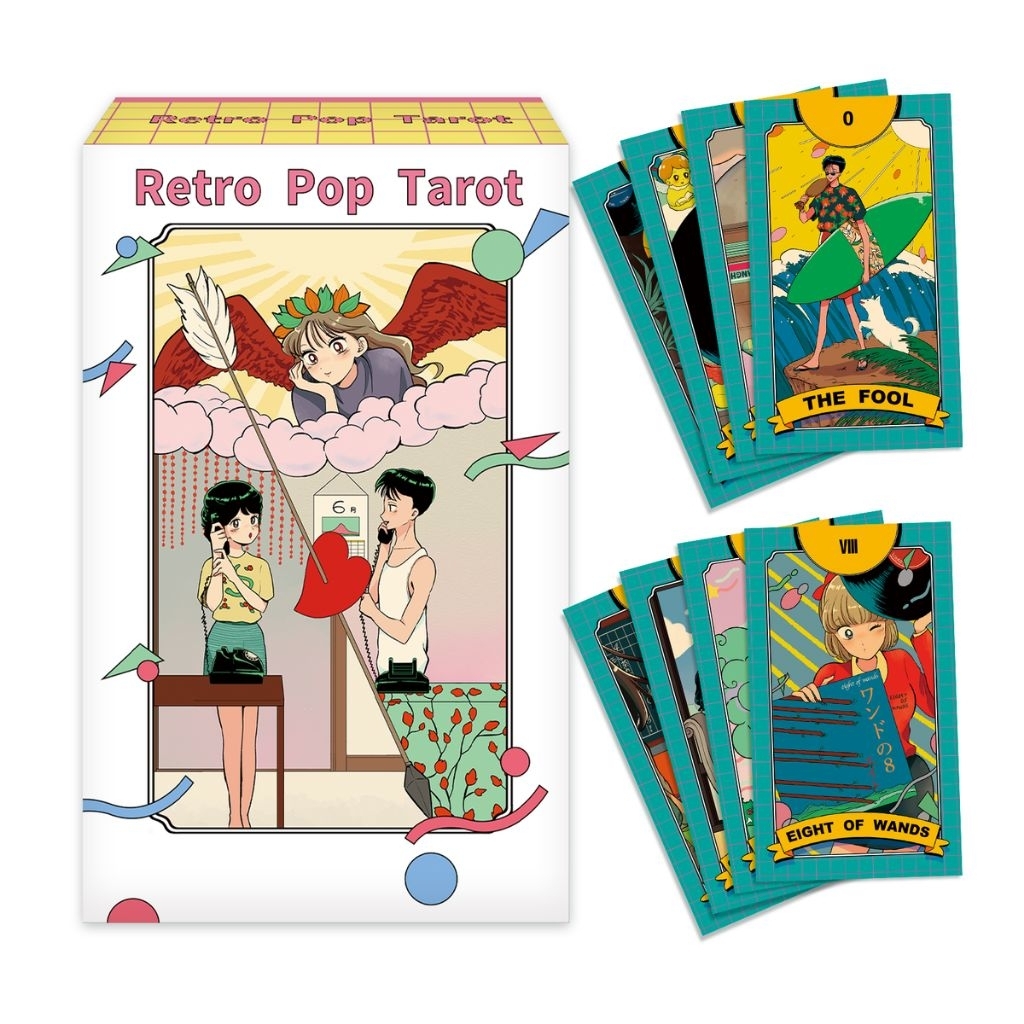 Retro Pop Tarot ไพ่ยิปซีแท้การ์ตูนมังงะ ไพ่ยิปซี ไพ่ทาโร่ต์ ไพ่ออราเคิล Tarot Oracle