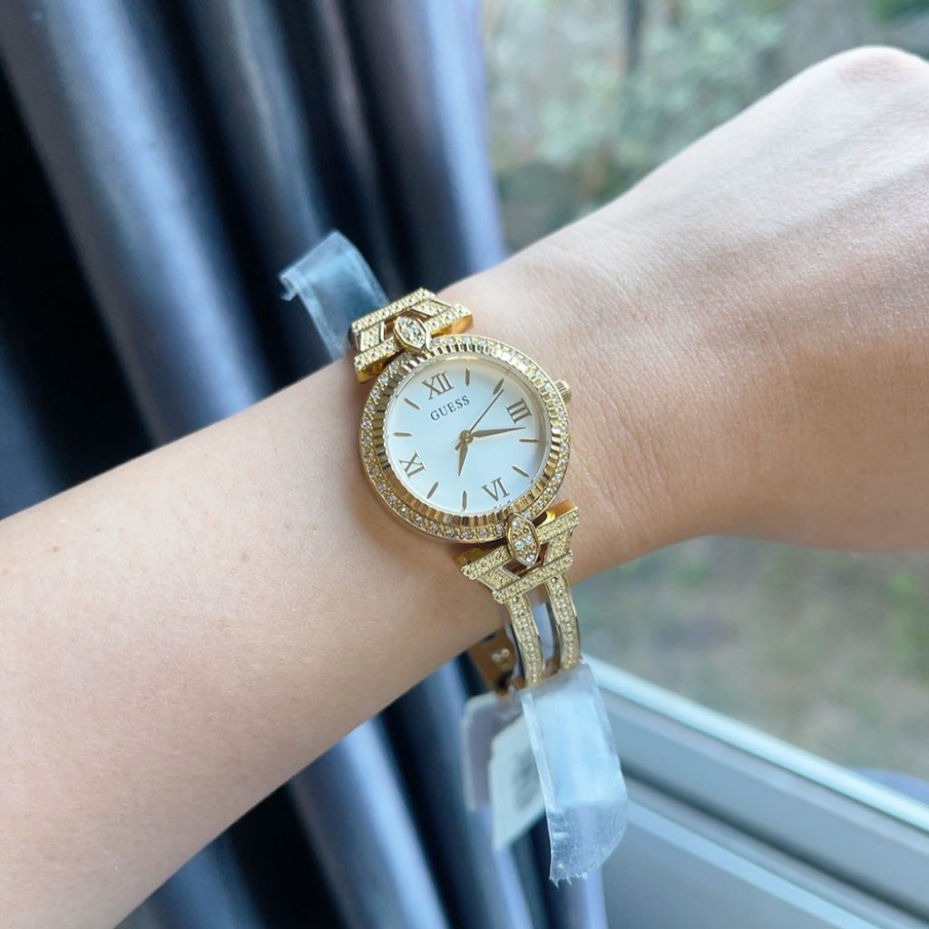 🌻นาฬิกา  Guess #Guess DELPHINE Gold