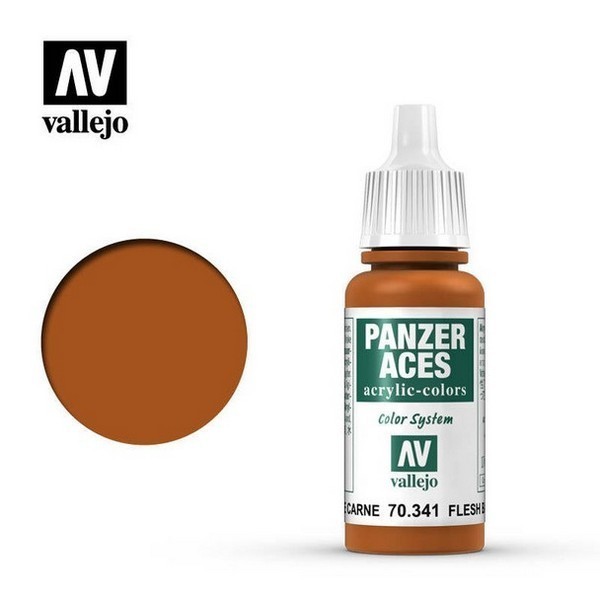 Vallejo Panzer Aces 70.341 Flesh Base 17 ml 8429551703413 (สี)