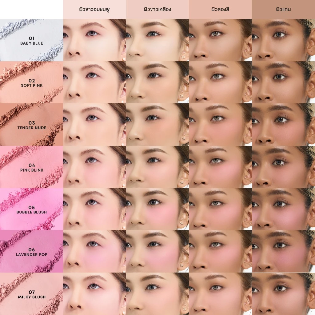 LOVE POTION STARRY BLUSH POWDER เลิฟ โพชั่น สตาร์รี่ บลัช พาวเดอร์ thumbnail 5