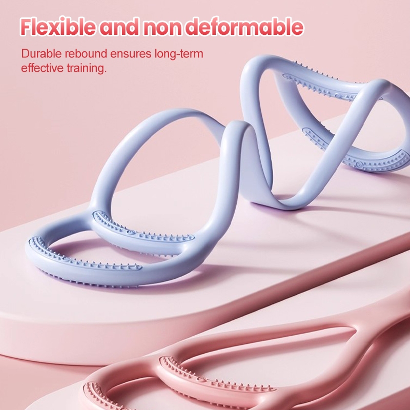 ยางยืดออกกำลังกาย ยางยืดโยคะ สายรัดต้านทาน เหนียว ยืดหยุ่นดี พิลาทิสปรับรูปร่างหลัง - รูปที่ 6