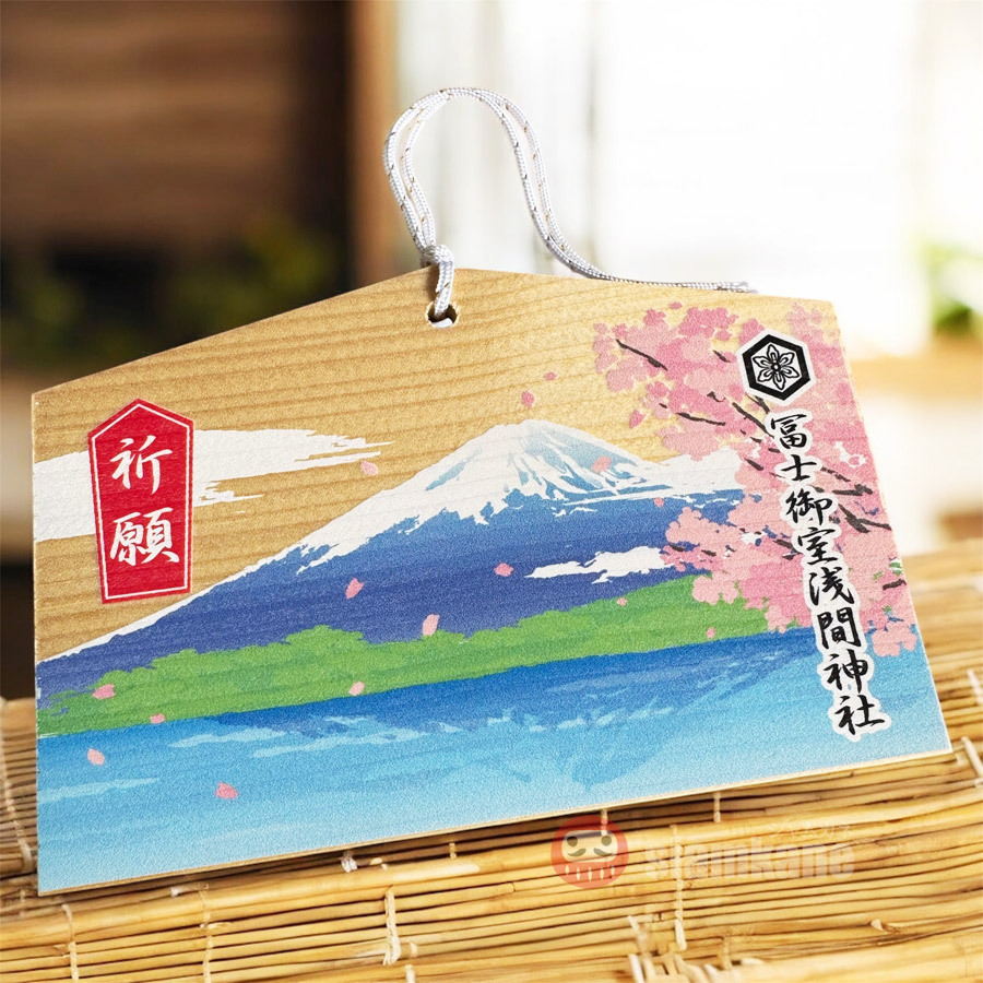 Fuji Omuro Sengen Shrine เครื่องรางญี่ปุ่น แผ่นป้ายเอมะ ขอพรสมปรารถนา ของแท้ ผ่านพิธีแล้ว