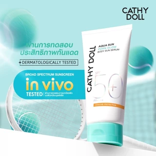 (50ml.) Cathy Doll Aqua Sun Body Sun Serum SPF50 PA+++ เคที่ดอลล์ อควาซัน ไวท์เทนนิ่ง บอดี้ เซรั่ม