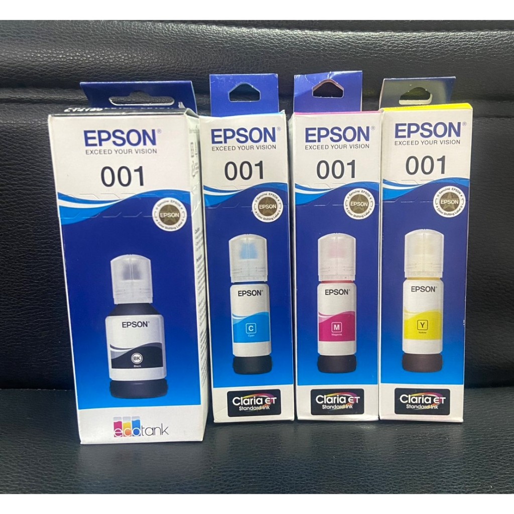 หมึก epson 001 แท้100% รุ่น L4150 L4160 L6160 L6170 L6190 แท้และเทียบเท่า