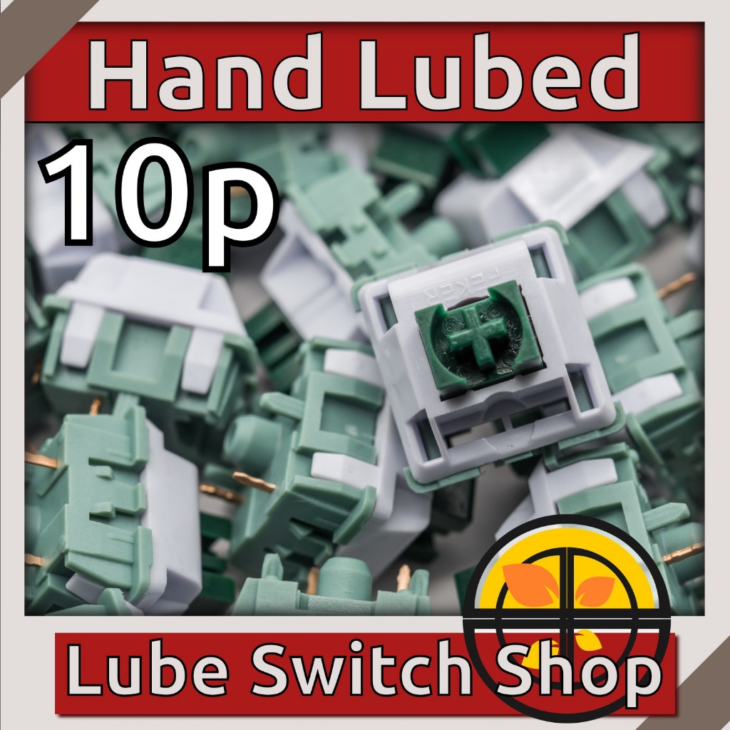 ลูปมือ 10ตัว Feker Emerald Cabbage Lubed Linear Switch