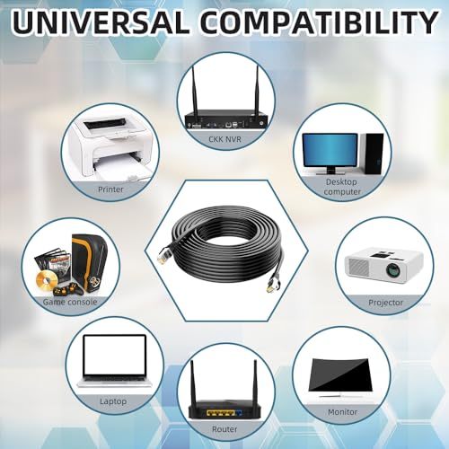 สายแลนภายนอก CAT6 LAN Outdoor cable สายLAN Outdoor ความยาว 20-100 เมตร 1000MbpsสายLAN,สายLANความเร็วสูง RJ45 - รูปที่ 6