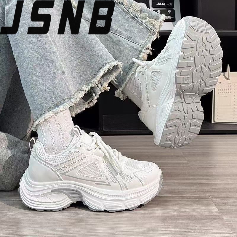 รองเท้าเกาหลี ไซส์ใหญ่ 36-42 - รองเท้าสนีกเกอร์น้ำหนักเบา ใส่ได้ทุกวัน สบายเท้า สำหรับสตรีเท้ากว้าง ใส่เดินนานไม่เมื่อย