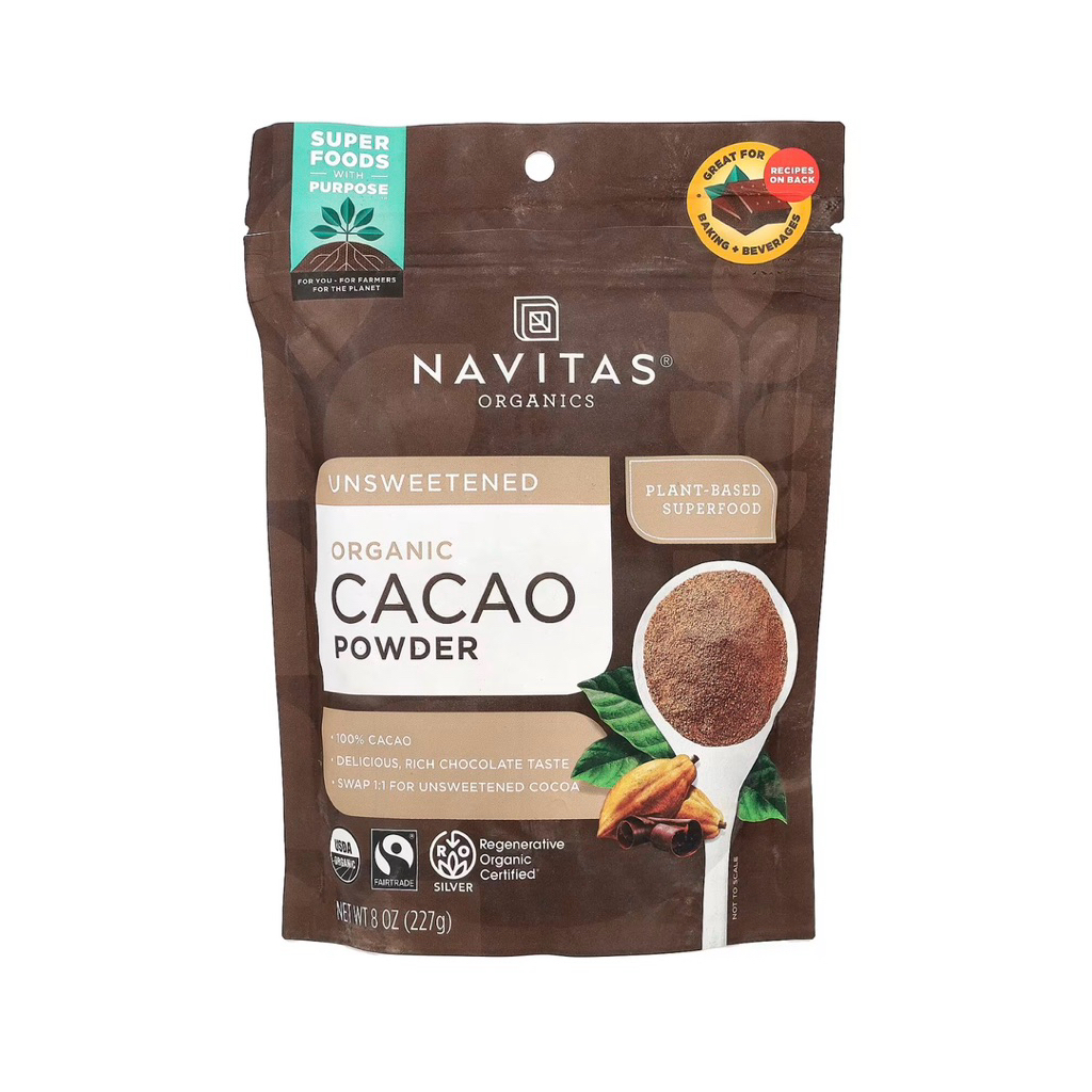 Navitas Organics,ผง คาเคา Organic Cacao powder , 8 oz (227g)
