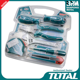 TOTAL ชุด เครื่องมือ ช่าง 7 ชิ้น รุ่น THKTHP90076 ไขควง ตลับเมตร คีม คัตเตอร์