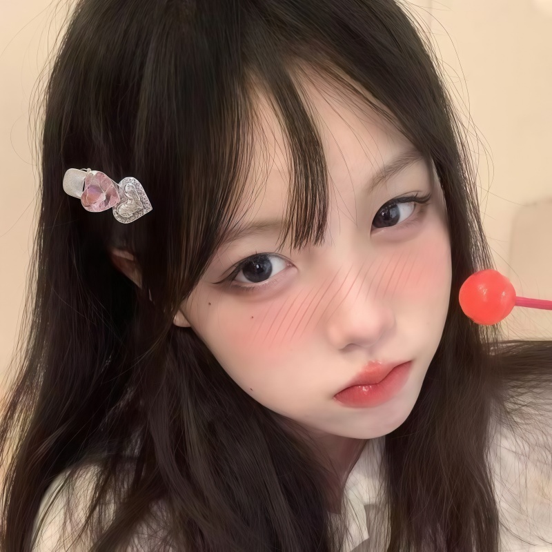 Bling Trinket✨✨กิ๊บติดผมสำหรับผมหน้าม้า กิ๊บติดผมรูปโบว์ ประดับด้วยเพชรเทียมสีชมพู เครื่องประดับแฟชั่น มีหลายแบบให้เลือก - รูปที่ 4