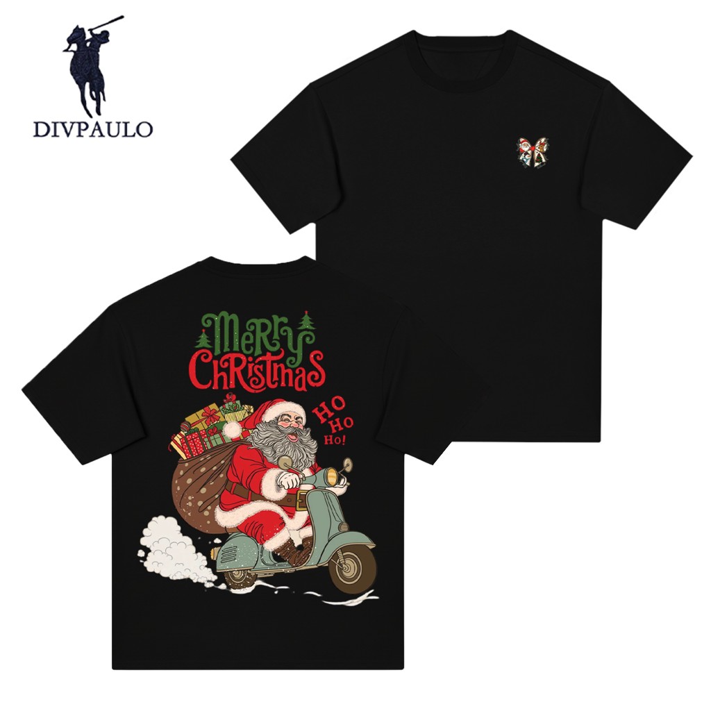 (จัดส่งตลอด 24 ชั่วโมง）Happy New Year t-shirt เสื้อยืดคอกลมสีพื้น ผ้านุ่มพิเศษ ไม่ย้วย ไม่หด ระบายอากาศดี ไม่ขึ้นขุย