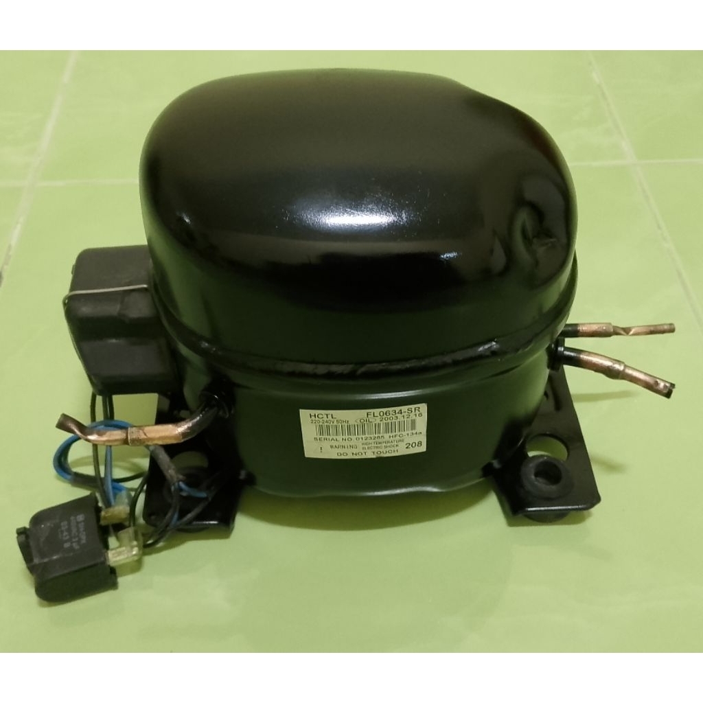 FL0634-SR คอมเพรสเซอร์ตู้เย็น 1/8 มือ 2 น้ำยา R134