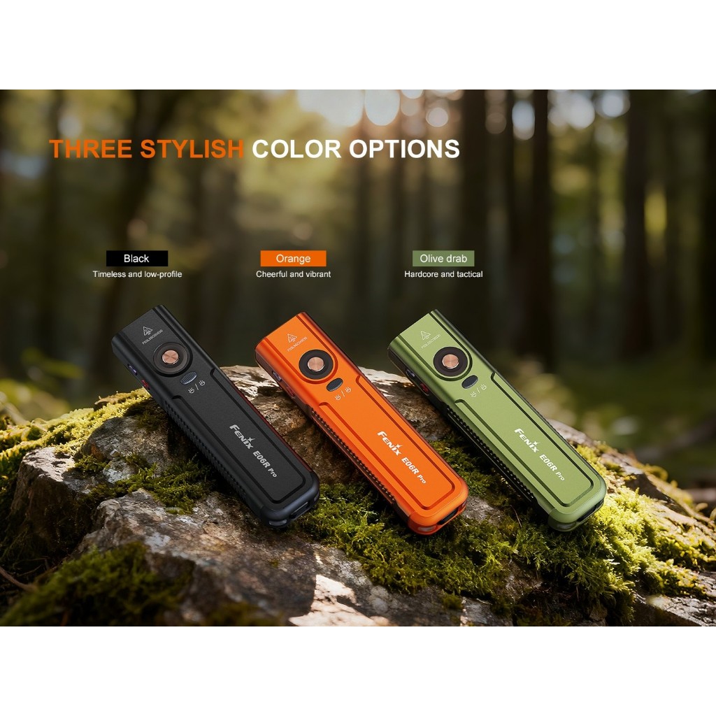 Fenix  E06R Pro THREE-LIGHT-SOURCE DUAL-SWITCH CONTROL FLASHLIGHT สินค้าตัวแทนในไทยประกัน 1ปี