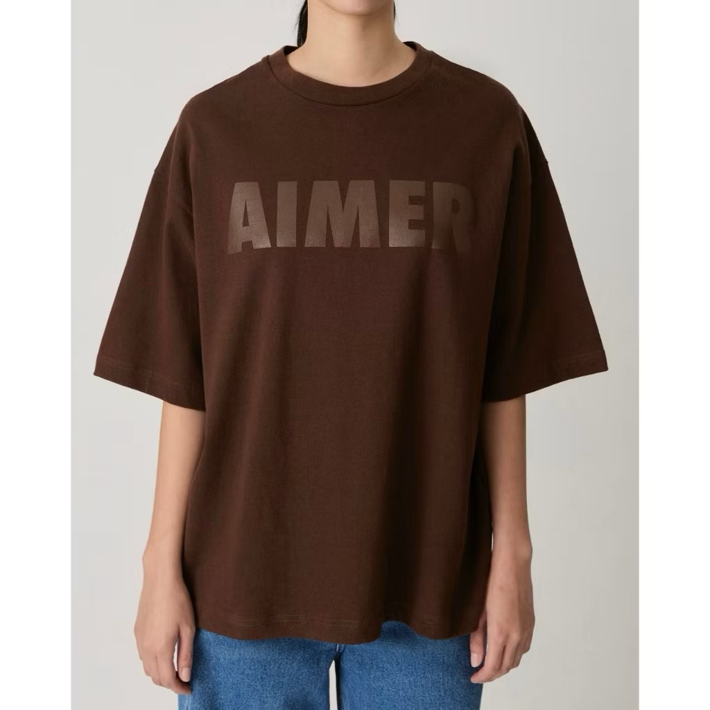(รับผ่อน) เสื้อยืด Oversized แบรนด์ Aimer มือ1