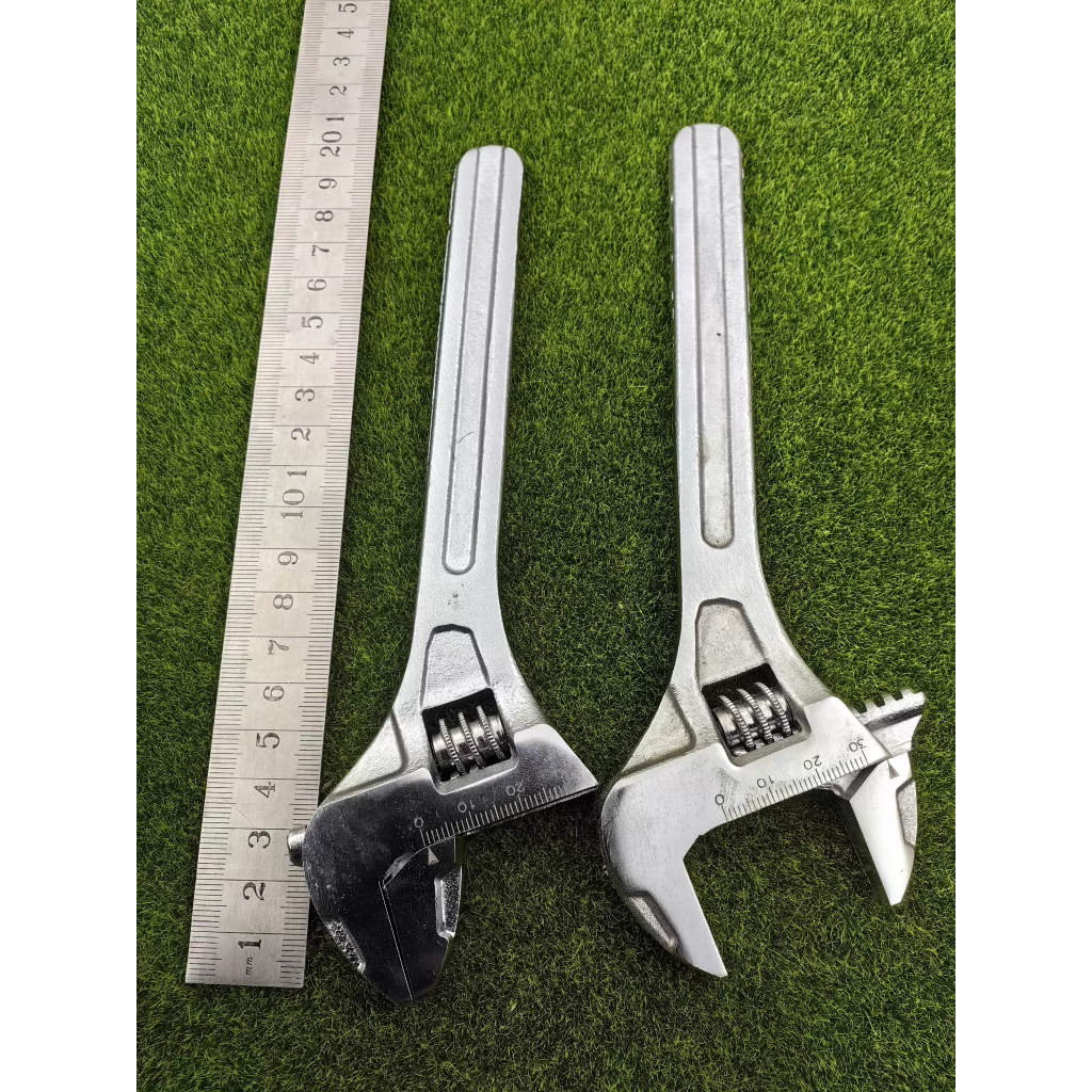 🔧 [ปากกว้างพิเศษ 33 มม.] ประแจเลื่อน 8 นิ้ว งานดิบ/ไม่มีด้ามยาง (Foreign Trade) 🔥 เหล็กหนา แข็งแรงมา