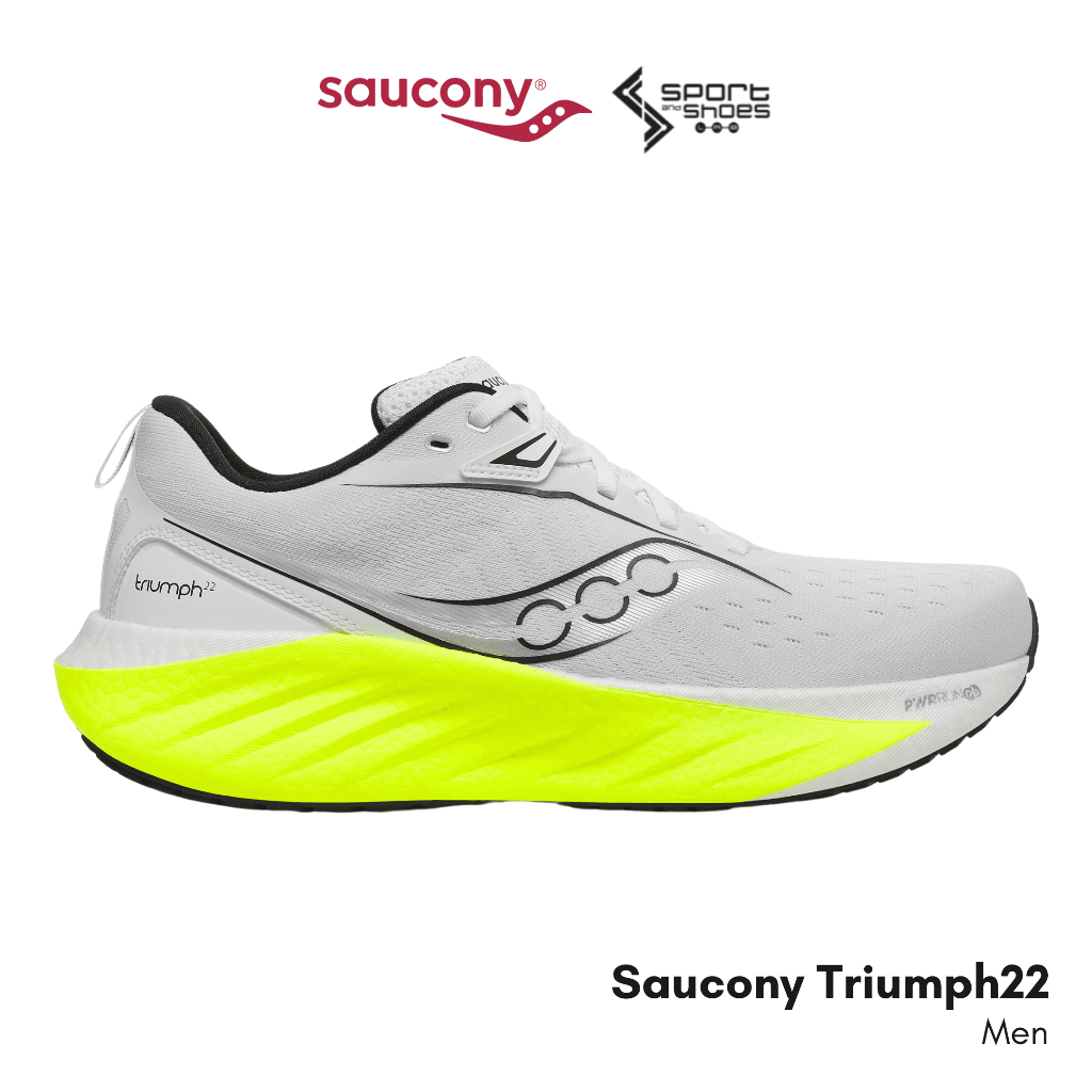 Saucony Triumph22 รองเท้าวิ่ง (สำหรับผู้ชาย) หน้าเท้าปกติ [ซื้อแล้วไม่รับเปลี่ยนคืนทุกกรณี]