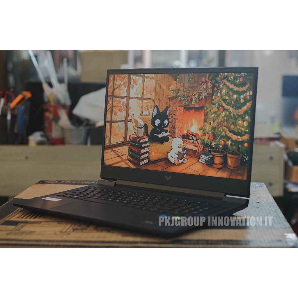 โน๊ตบุ๊คเล่นเกมมือสอง HP Victus 16-D1213TX i5-12500H RAM16GB M.2 512GB RTX 3050 ตําหนิ